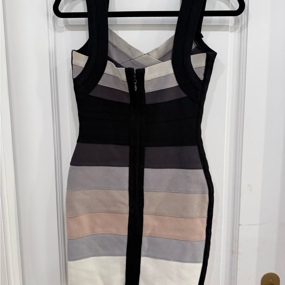 Source Unknown Multi-Toned Striped Mini Dress - image 3